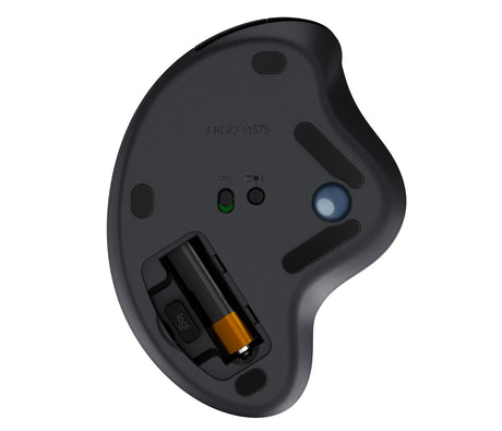 Logitech - ERGO M575 - Graphite - 2.4GHZ/BT