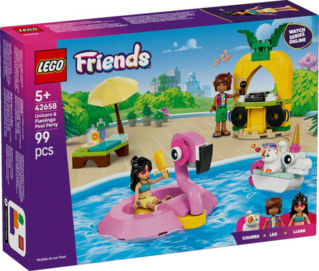 LEGO 42658 Friends Pool Party with Unicorn and Flamingo LEGO