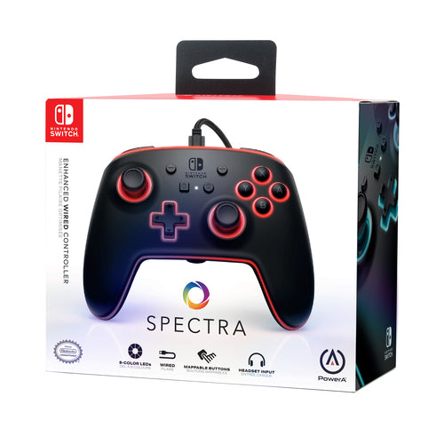 PowerA Spectra Enhanced Wired Controller – sort – Nintendo Switch – produktbillede 2