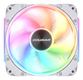 COUGAR Apolar 120 ARGB, Reverse Blade, hvid kabinetblæser – produktvisning
