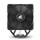 Sharkoon A40 Black 220W TDP 4-Heatpipe 120mm PWM FDB CPU Air Cooler Sharkoon