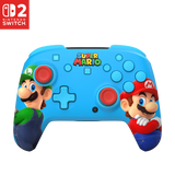 Turtle Beach Rematch RGB Wireless – Mario & Luigi – Switch – controller forfra med Mario-motiv