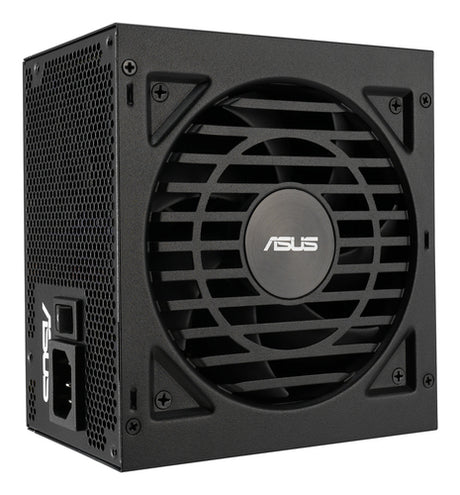 ASUS 750W-ATS Gold set fra blæsersiden i vinkel