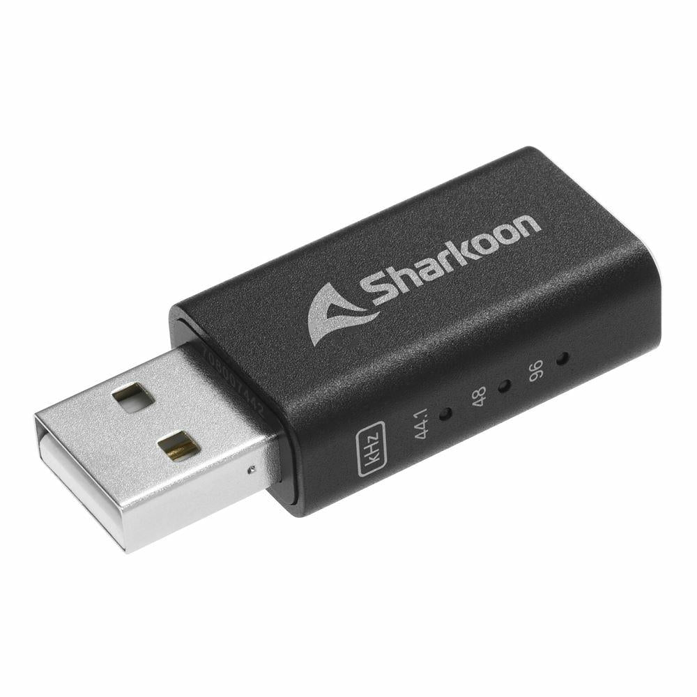Sharkoon Gaming DAC Pro S V3 Black 24-bit 96kHz 250mW 32-300 Ohm USB-A Hi-Res External Sound Card DAC Sharkoon