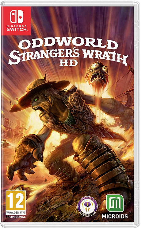 Oddworld: Stranger's Wrath (Code in Box) – Nintendo Switch-emballage