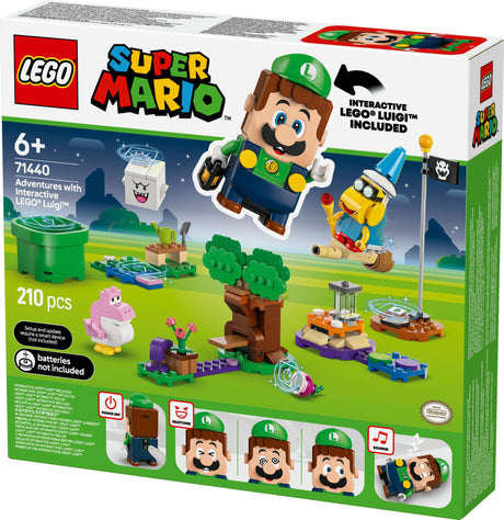 LEGO 71440 Super Mario Adventures with Interactive LEGO Luigi, Construction Toy LEGO