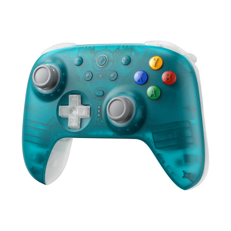 8BitDo Ultimate 2 Wireless 2.4G – Controller – Clear Blue – Clear Blue-controller skråt forfra
