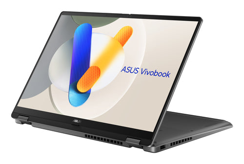ASUS Vivobook 14 Flip TP3407SA-QL023W Copilot+ PC – set fra siden (vinkel 2); tastaturlayout illustrativt