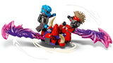 LEGO NINJAGO 71841 – Dragonisk stormlandsby – spinner med to figurer og illustreret bevægelse