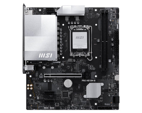 MSI PRO H810M-B bundkort - LGA1851, micro-ATX - visning 1