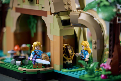 LEGO The Legend of Zelda 77092 – Deku-træet 2-i-1 – minifigur og detalje ved træets fod