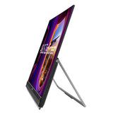 ASUS ZenScreen MB27ACF – skærm med støttehåndtag set skråt