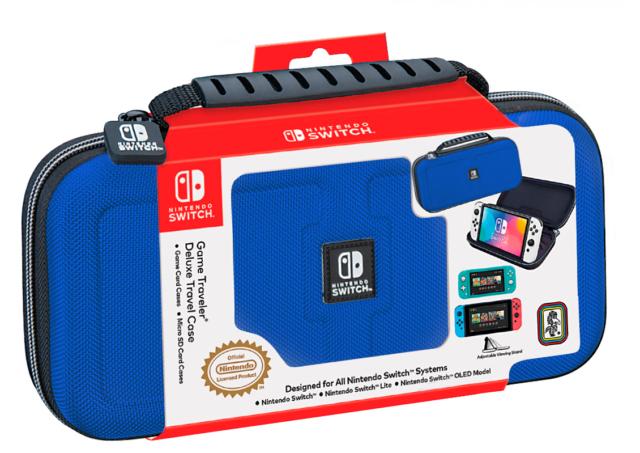 BigBen Interactive Official Travel Case Deluxe - Blue Nintendo Switch Bigben