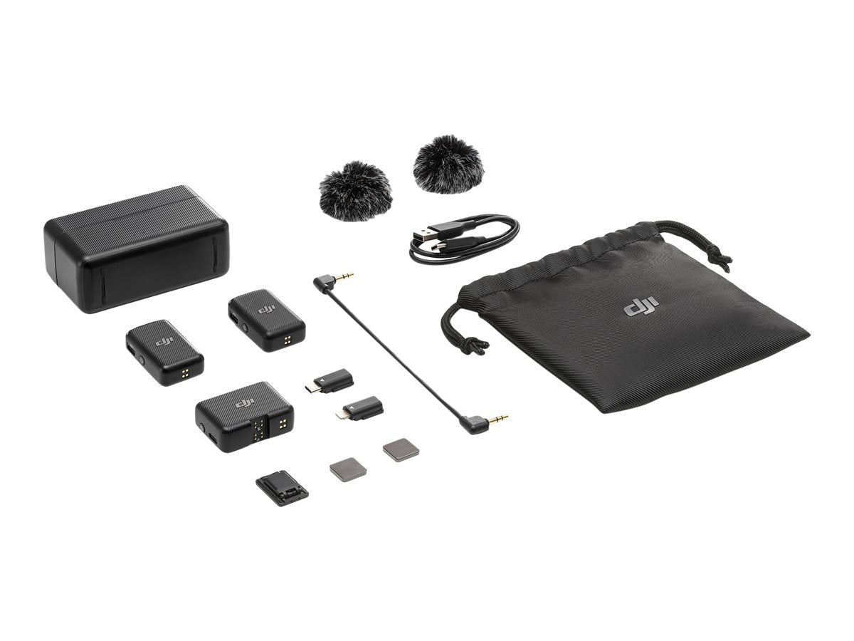 DJI Mic Kabelloses Mikrofonsystem Wireless Schwarz 