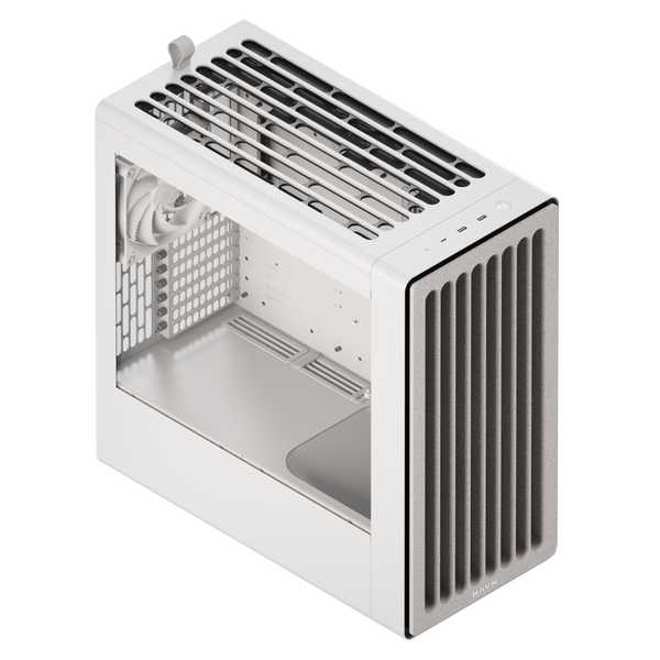 HAVN BF 360 – Weißes Midi-Tower-Gehäuse mit hohem Luftdurchsatz und minimalistischem Design