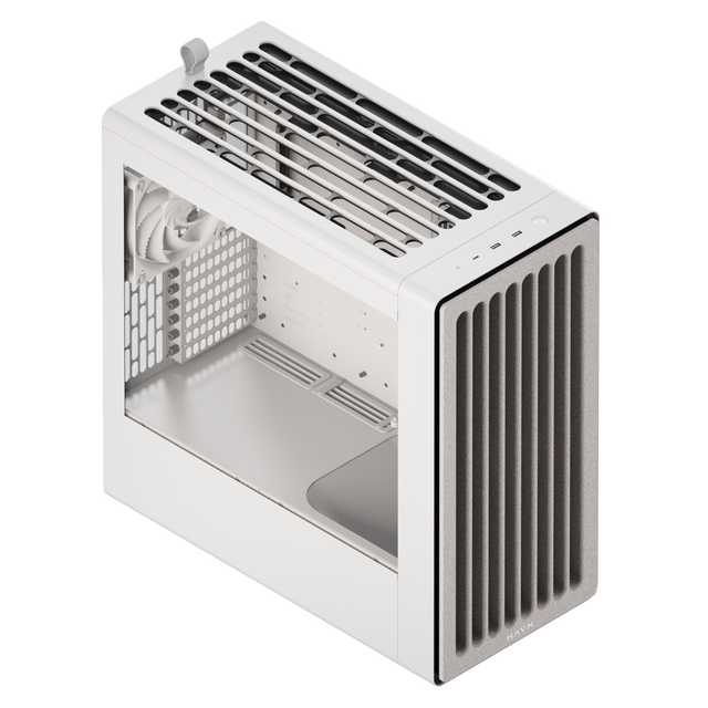 HAVN BF 360 – White Mid Tower kabinet med høj airflow og minimalistisk design HAVN