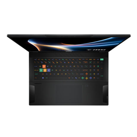 MSI Stealth 18 HX A2WI-203FRYNN – tastatur og touchpad set ovenfra