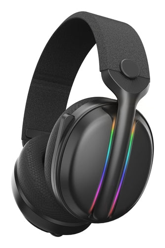 Subsonic Vektra – sort trådløst gamingheadset med RGB – forside