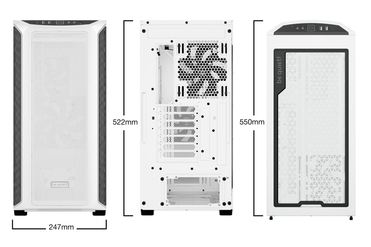 be quiet! SHADOW BASE 800 DX, tower case (white, tempered glass) Be quiet
