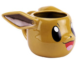 Pokémon Eevee 3D-krus med form som Eevees hoved og store ører