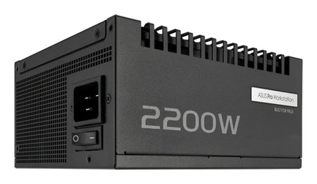 ASUS Pro WS 2200P – sidepanel med 2200W-mærkning og strømindgang