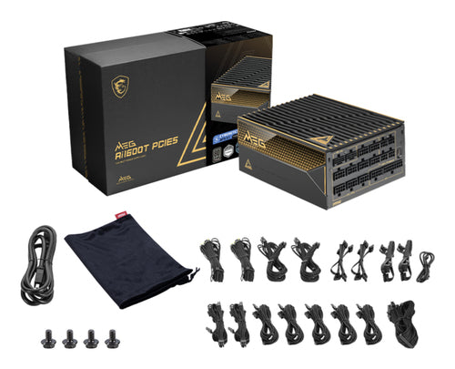 MSI MEG Ai1600T PCIE5 1600 W strømforsyning - 80 PLUS Titanium - visning 4