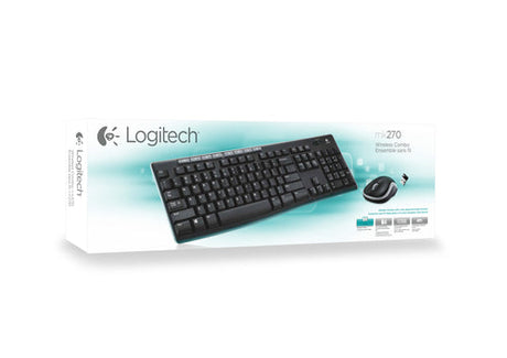 Logitech - MK270 Wireless Keyboard and Mouse Combo Set - Nordic Layout Logitech