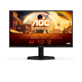 AOC 25G42E 24,5“ 1920x1080/16:9/300 cd/m²/1 ms/HDMI, DisplayPort, Headphone out AOC