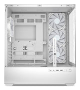 Sharkoon AK6 RGB White Panoramic Dual Tempered Glass 4x 120mm ARGB PWM Fans USB-C BTF ATX Gaming PC Case Sharkoon