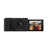 Rollei Compactline 10x Flip Screen – Drejelig skærm – Kamera med skærmen foldet ud til siden