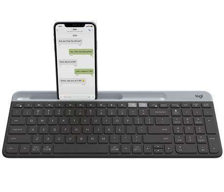 Logitech - K580 Slim Multi-Device Wireless Keyboard GRAPHITE NORDIC