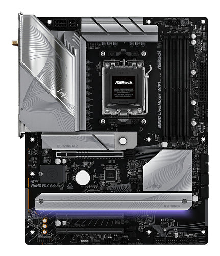 ASRock B850 LiveMixer WiFi bundkort - produktbillede 2