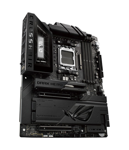 ASUS ROG CROSSHAIR X870E DARK HERO – skråt ovenfra