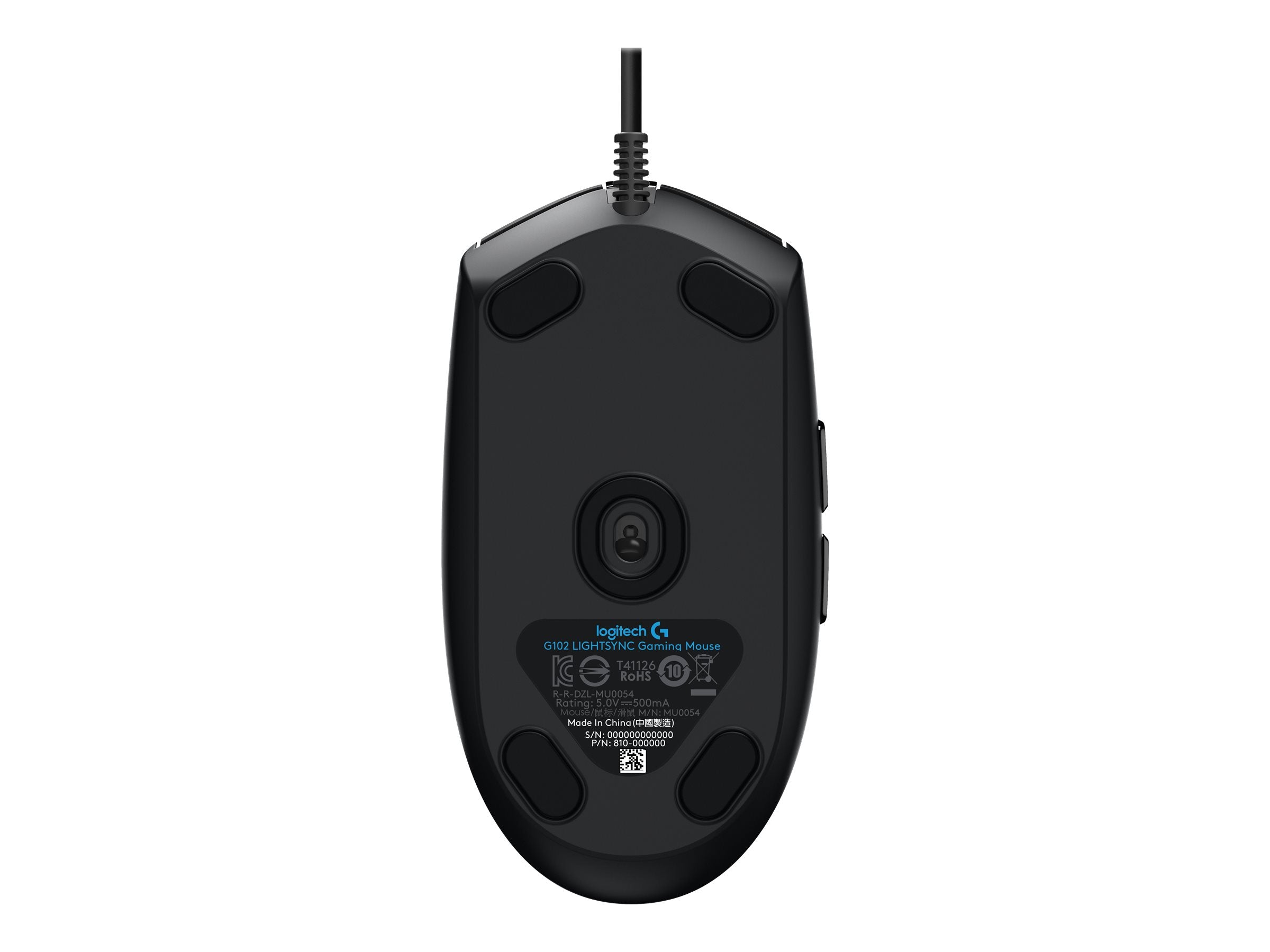 Logitech Gaming Mouse G102 LIGHTSYNC optisches Kabel schwarz 