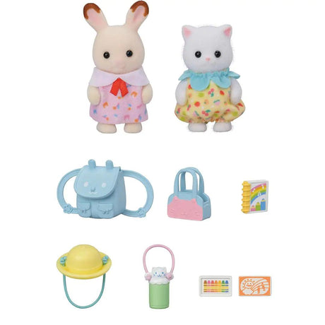 Sylvanian Families Walk Along Duo – to babyfigurer – produktbillede 4