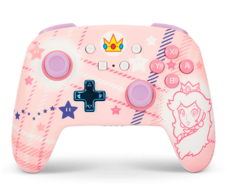 PowerA Enhanced Wireless Controller – Princess Peach Plaid – Switch – produktbillede 2