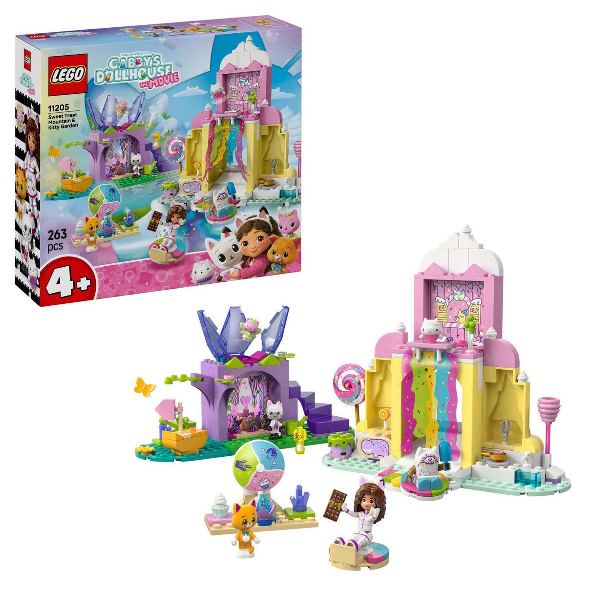 LEGO - Gabby's Dollhouse - Sweet Treat Mountain & Kitty Garden (11205) LEGO