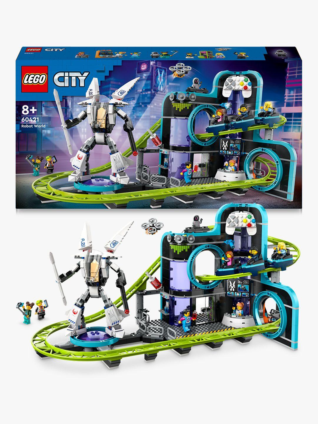 LEGO 60421 City Roller Coaster with Robot Mech, construction toy LEGO
