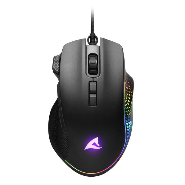 Sharkoon SHARK Force 3 gamingmus – sort, 12.800 DPI