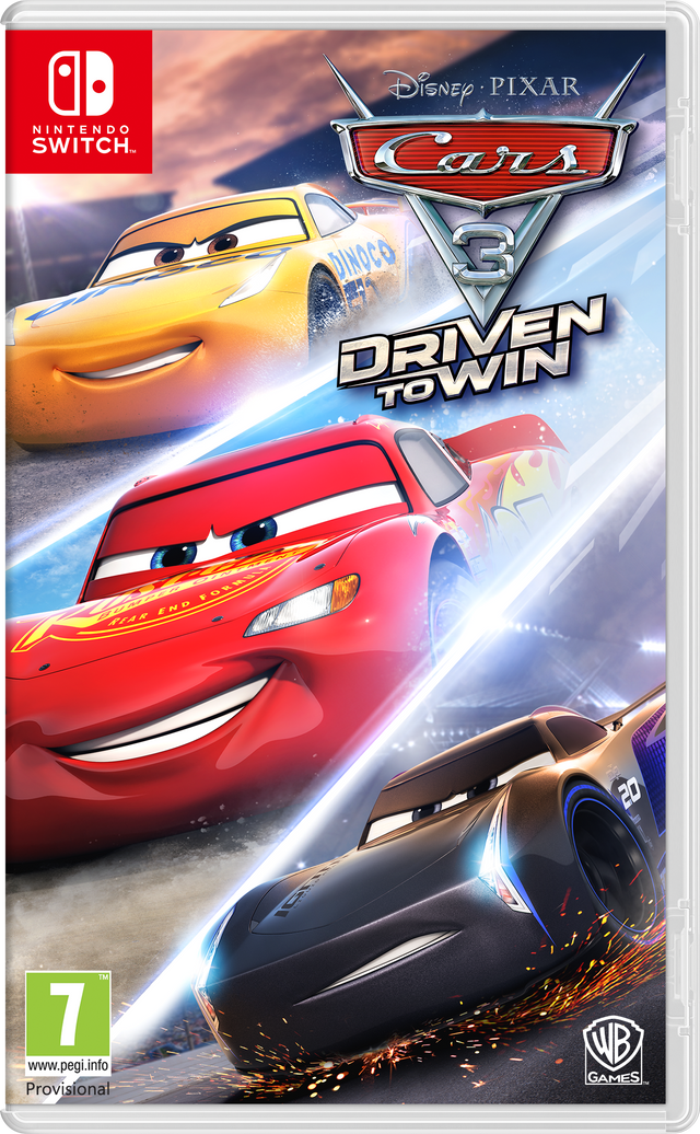 Cars 3: Driven to Win – omslag til Nintendo Switch