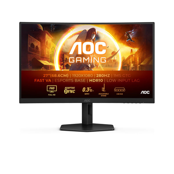 AOC Gaming C27G4ZXU 27" FHD Curved Monitor - 280Hz