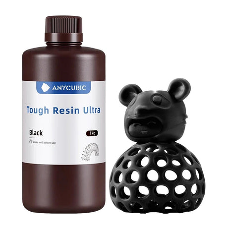Anycubic Tough Resin Ultra – sort, 1 kg