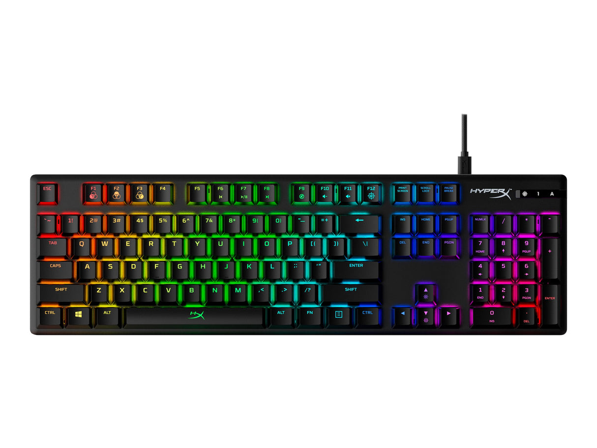 HyperX Alloy Origins Tastatur Mekanisk RGB/16,7 millioner farver Kabling USA Kingston Technology