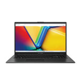 ASUS Vivobook Go 15 E1504FA-BQ5848W i Mixed Black, åben computer set forfra