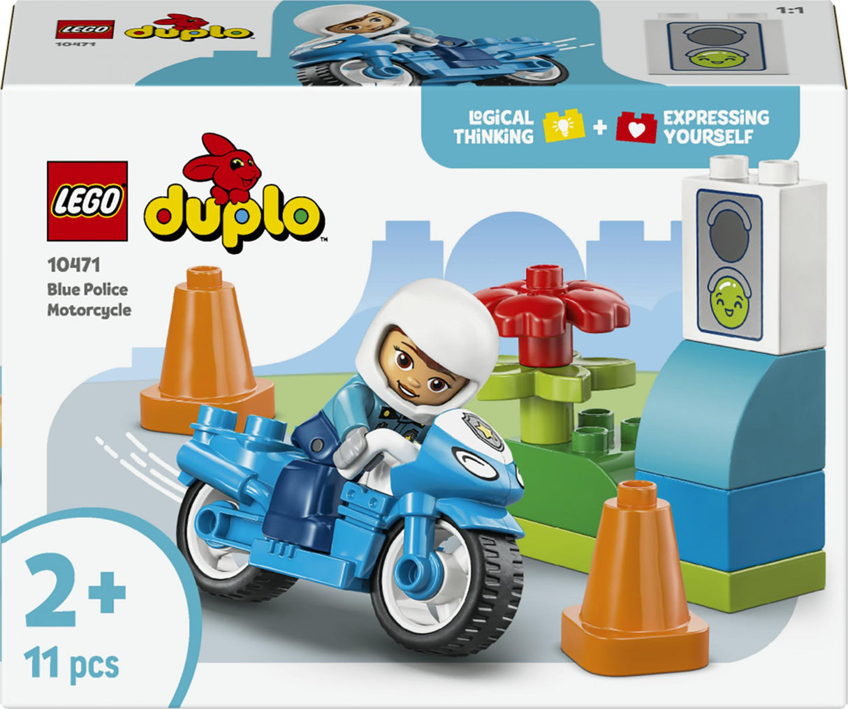 LEGO - DUPLO Town - Blue Police Motorcycle (10471) LEGO