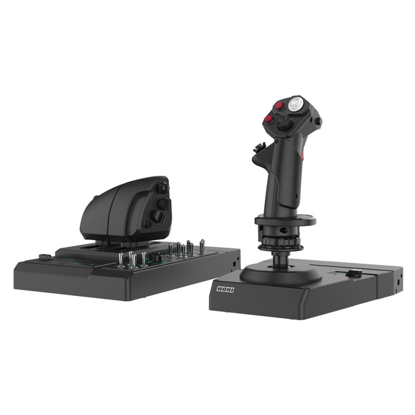 HORI - HORI HOTAS Flugsteuerungssystem & Halterung für PC (Windows 11/10) Hochwertiger Joystick & Schubregler für PC-Flugsimulationen