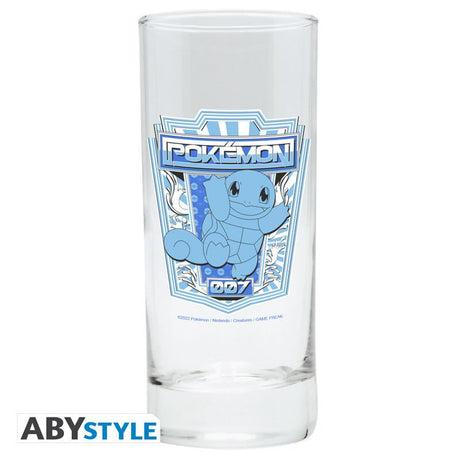 Pokémon-glas med blåt Squirtle-motiv