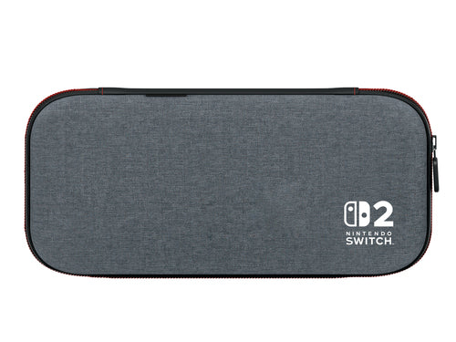 PowerA Slim Case Nintendo Switch 2 Mørkegrå – Etui forfra