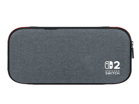 PowerA Slim Case Nintendo Switch 2 Mørkegrå – Etui forfra