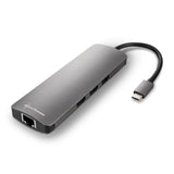 Sharkoon USB 3.0 Type C Combo Adapter - dark grey Sharkoon
